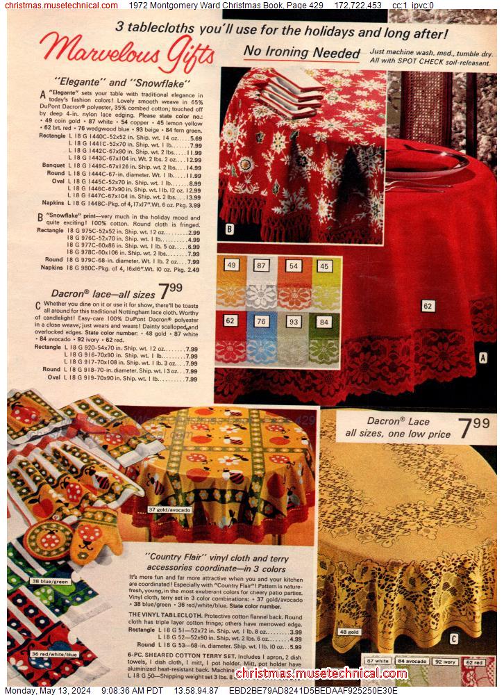 1972 Montgomery Ward Christmas Book, Page 429