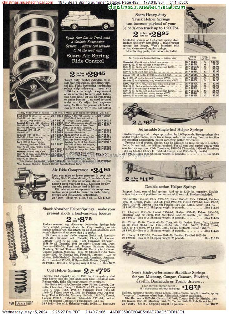 1970 Sears Spring Summer Catalog, Page 482
