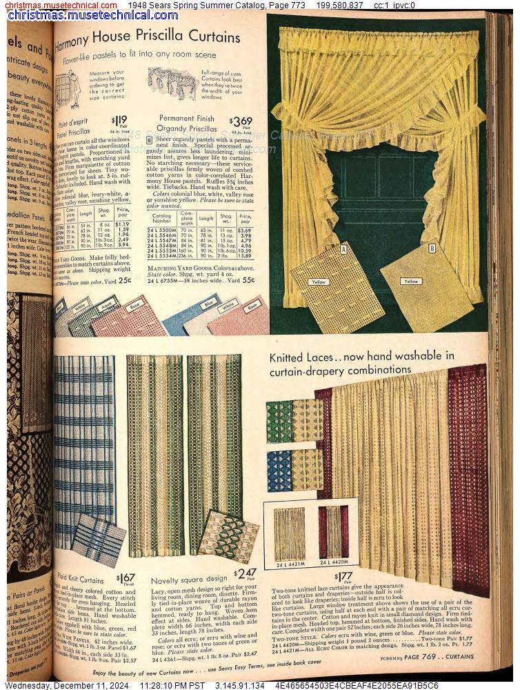 1948 Sears Spring Summer Catalog, Page 773