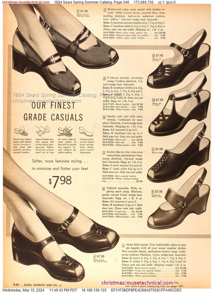 1954 Sears Spring Summer Catalog, Page 346