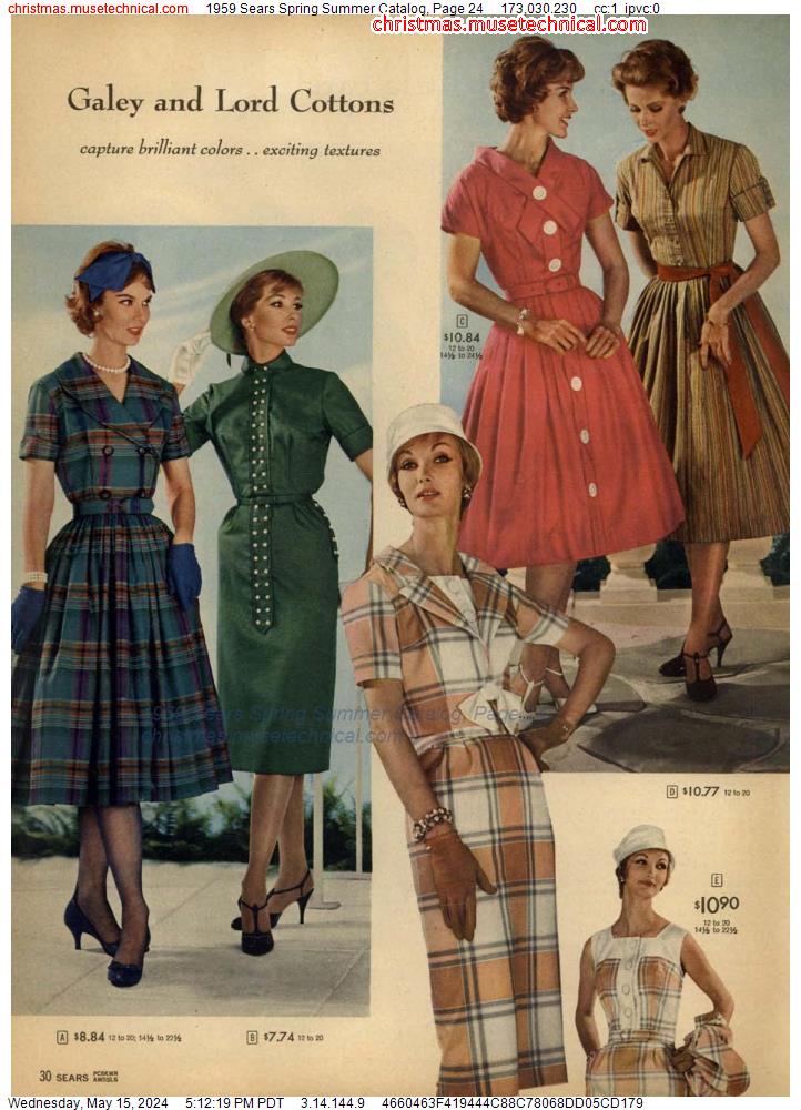 1959 Sears Spring Summer Catalog, Page 24