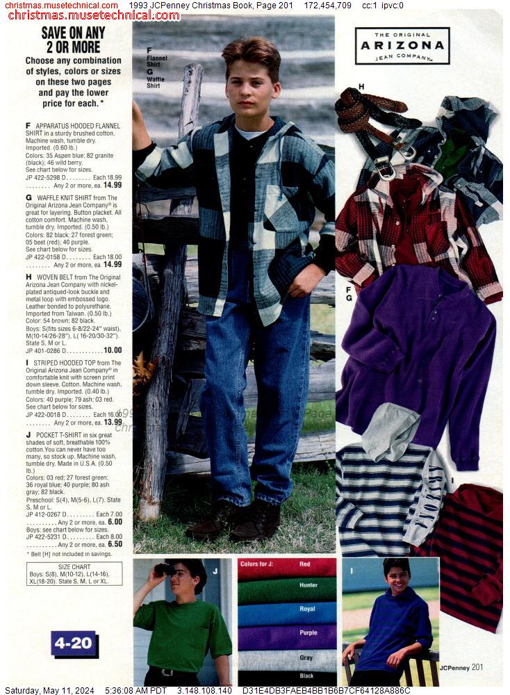 1993 JCPenney Christmas Book, Page 201