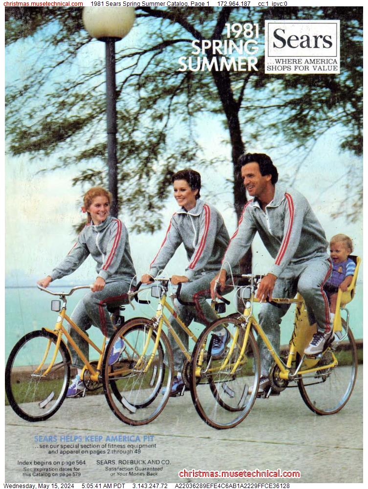 1981 Sears Spring Summer Catalog, Page 1