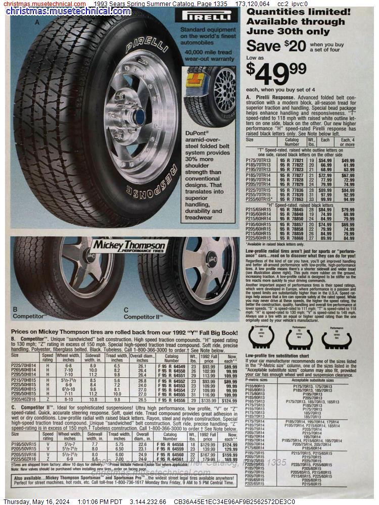 1993 Sears Spring Summer Catalog, Page 1335
