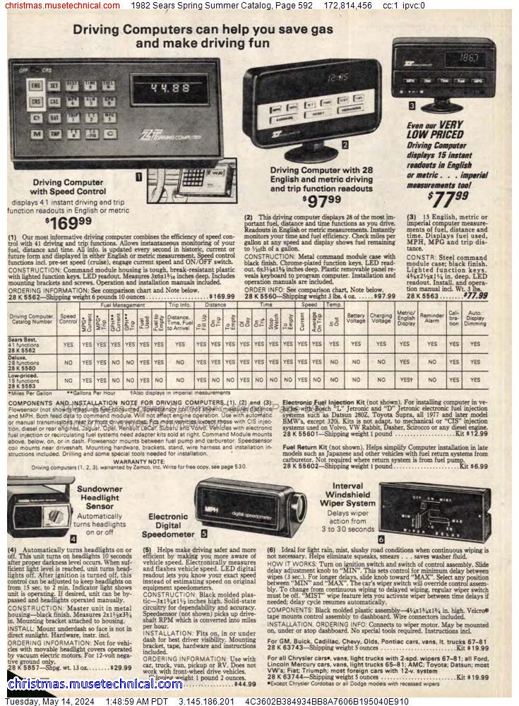 1982 Sears Spring Summer Catalog, Page 592