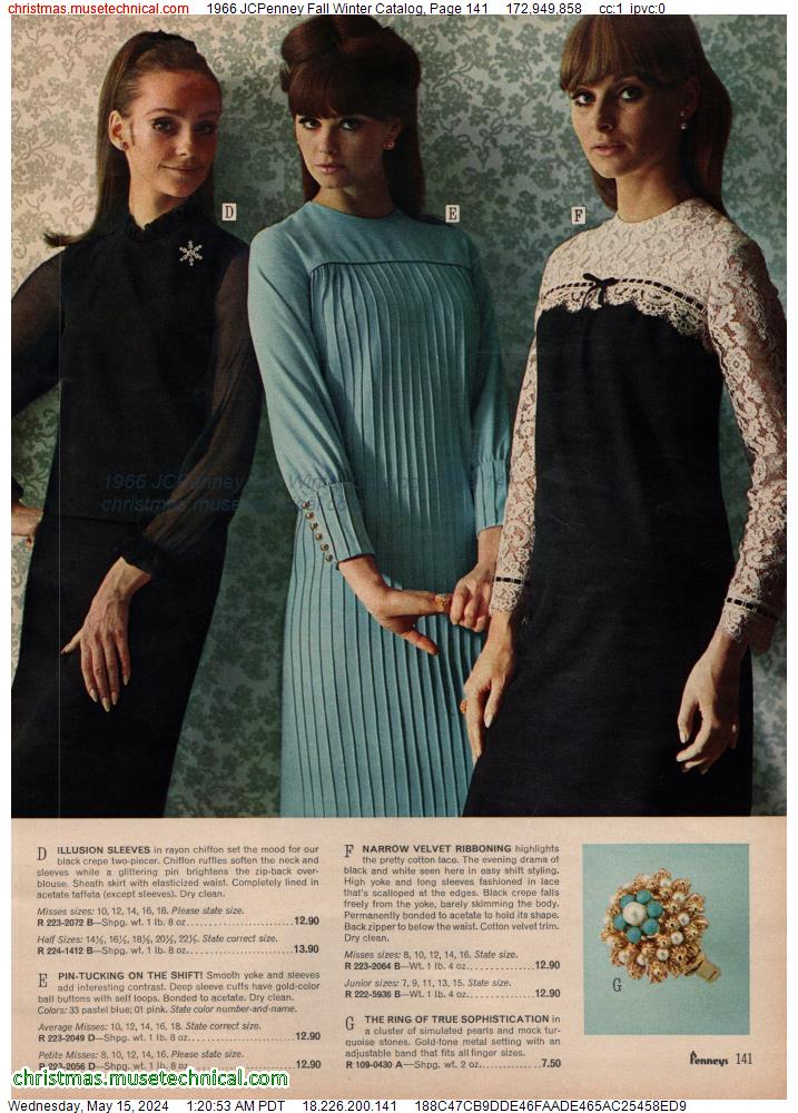 1966 JCPenney Fall Winter Catalog, Page 141