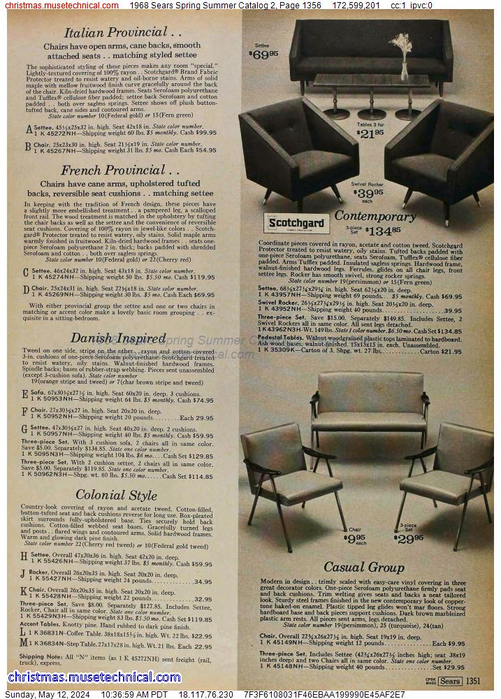 1968 Sears Spring Summer Catalog 2, Page 1356