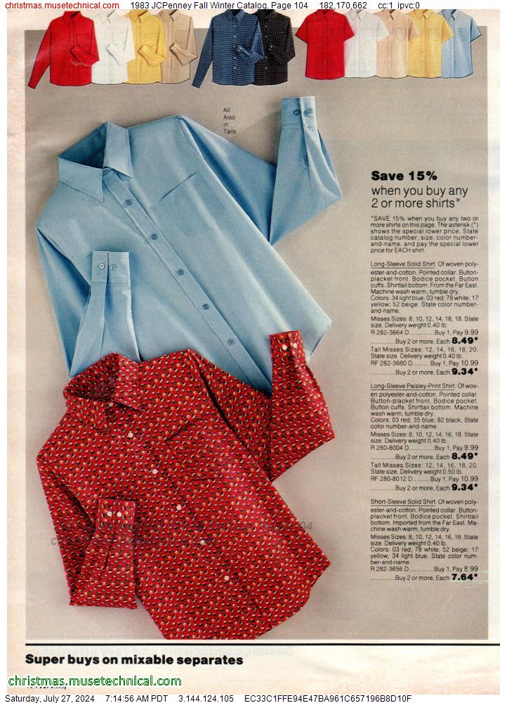 1983 JCPenney Fall Winter Catalog, Page 104