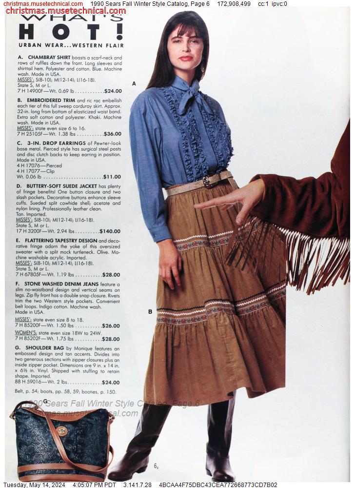 1990 Sears Fall Winter Style Catalog, Page 6