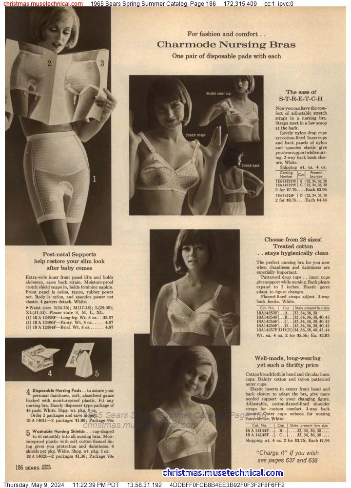 1965 Sears Spring Summer Catalog, Page 186