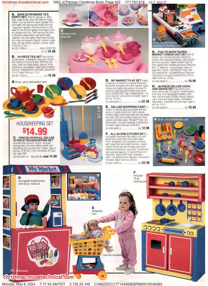 1992 JCPenney Christmas Book, Page 402