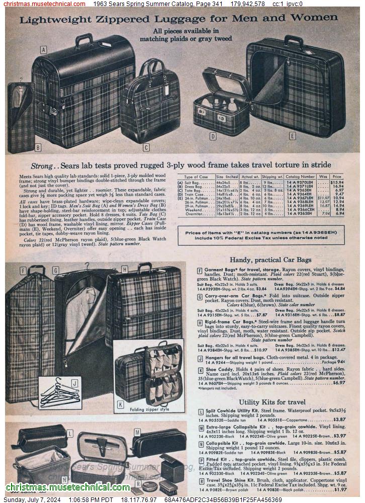 1963 Sears Spring Summer Catalog, Page 341