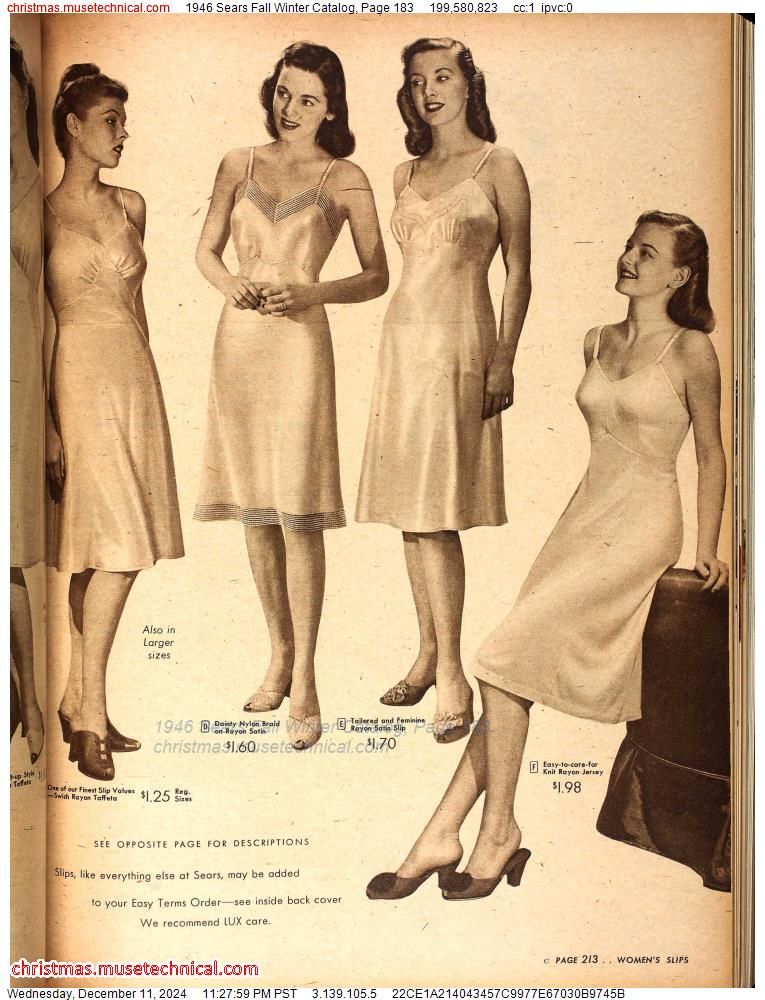 1946 Sears Fall Winter Catalog, Page 183