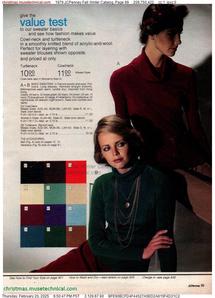 1979 JCPenney Fall Winter Catalog, Page 99