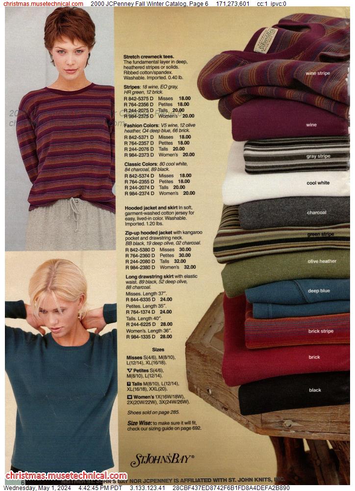 2000 JCPenney Fall Winter Catalog, Page 6