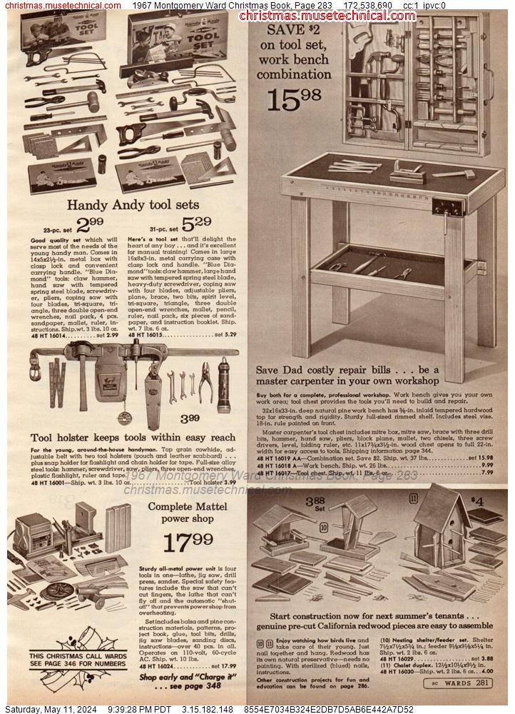 1967 Montgomery Ward Christmas Book, Page 283
