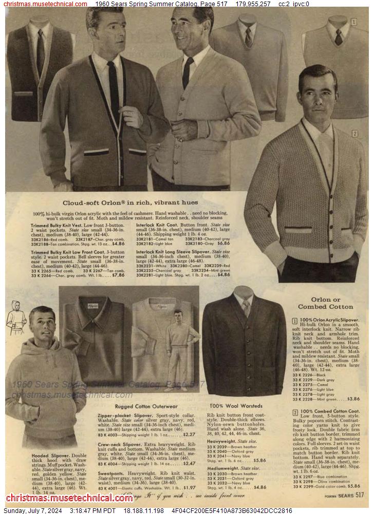 1960 Sears Spring Summer Catalog, Page 517