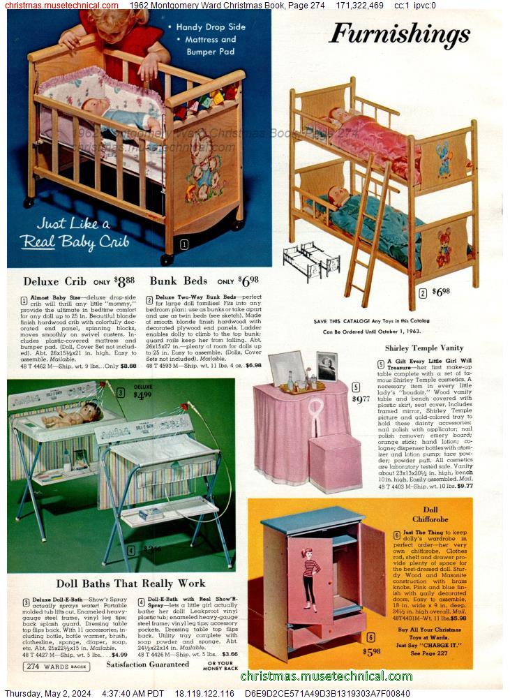 1962 Montgomery Ward Christmas Book, Page 274