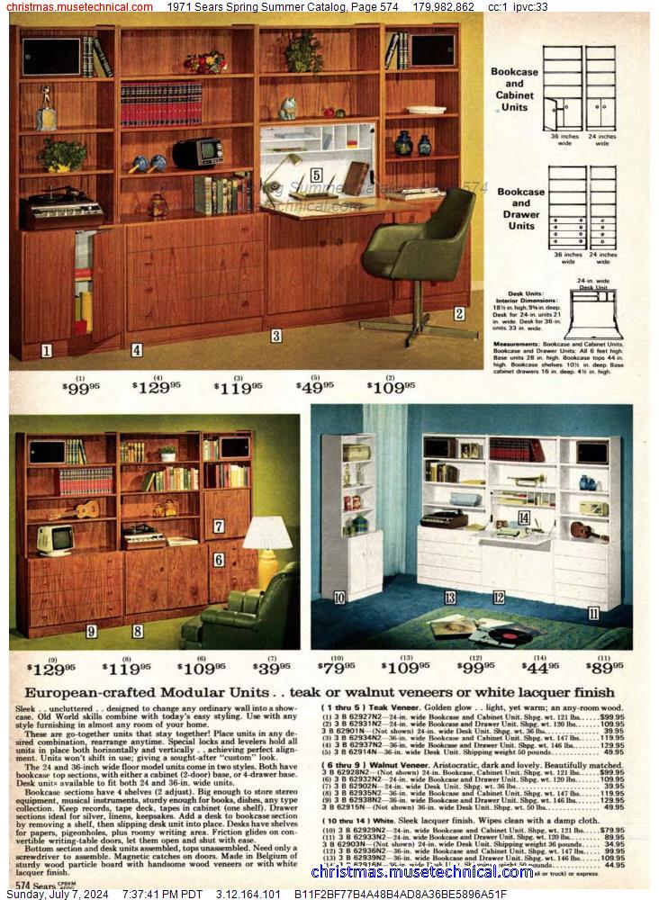 1971 Sears Spring Summer Catalog, Page 574