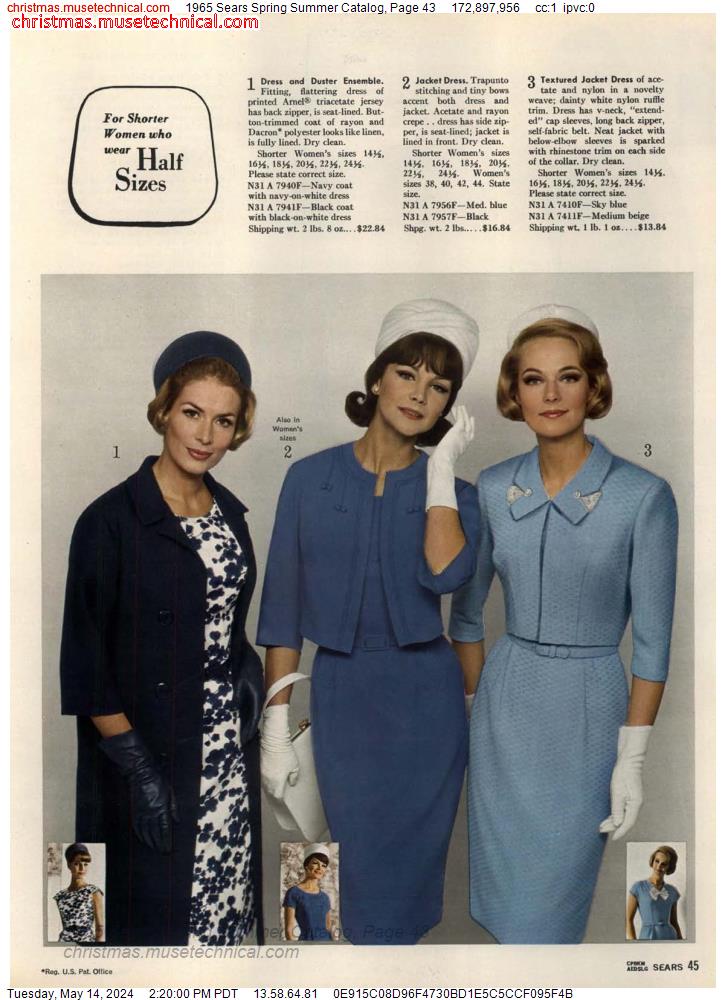 1965 Sears Spring Summer Catalog, Page 43