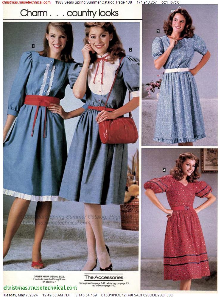 1983 Sears Spring Summer Catalog, Page 138