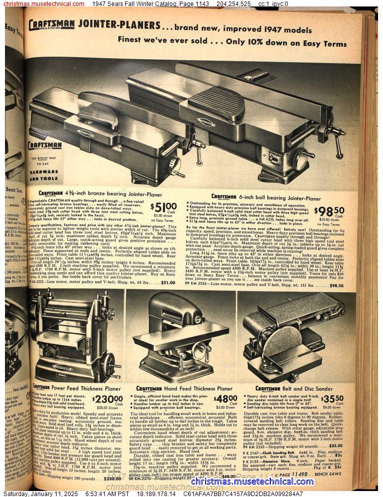 1947 Sears Fall Winter Catalog, Page 1143