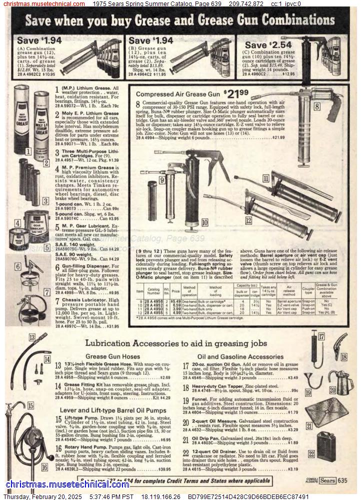 1975 Sears Spring Summer Catalog, Page 639