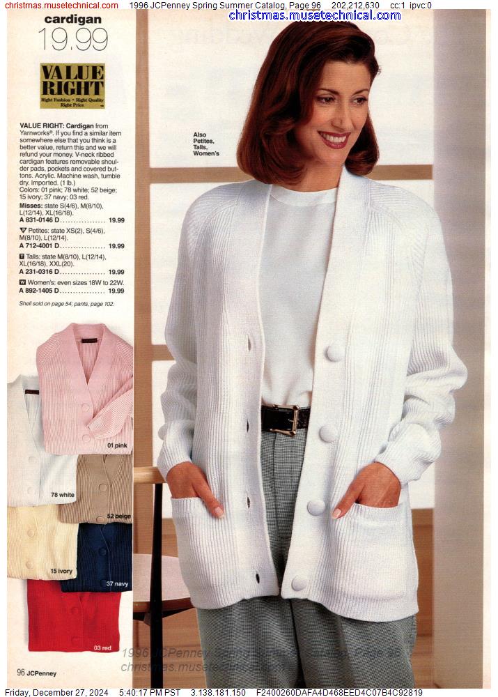 1996 JCPenney Spring Summer Catalog, Page 96