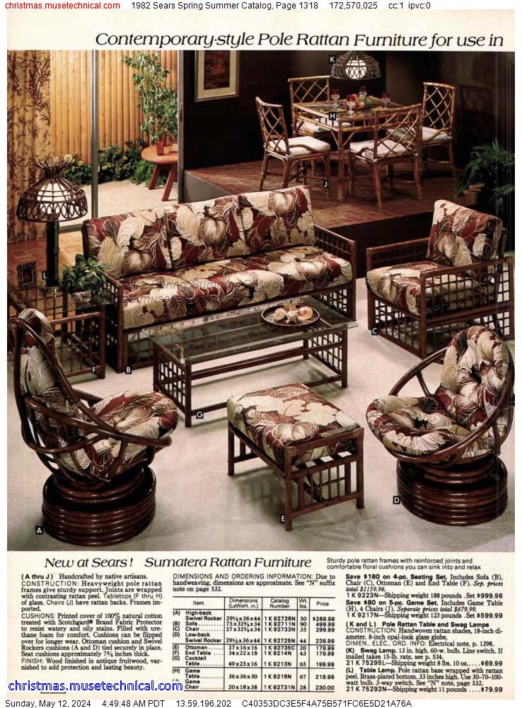 1982 Sears Spring Summer Catalog, Page 1318
