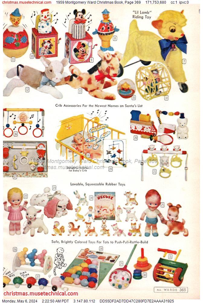 1959 Montgomery Ward Christmas Book, Page 369