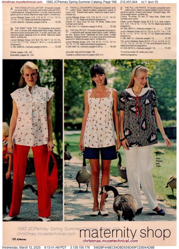 1982 JCPenney Spring Summer Catalog, Page 198