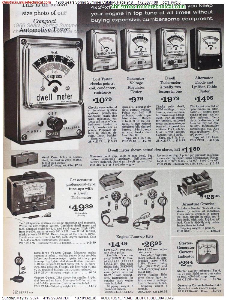 1966 Sears Spring Summer Catalog, Page 918