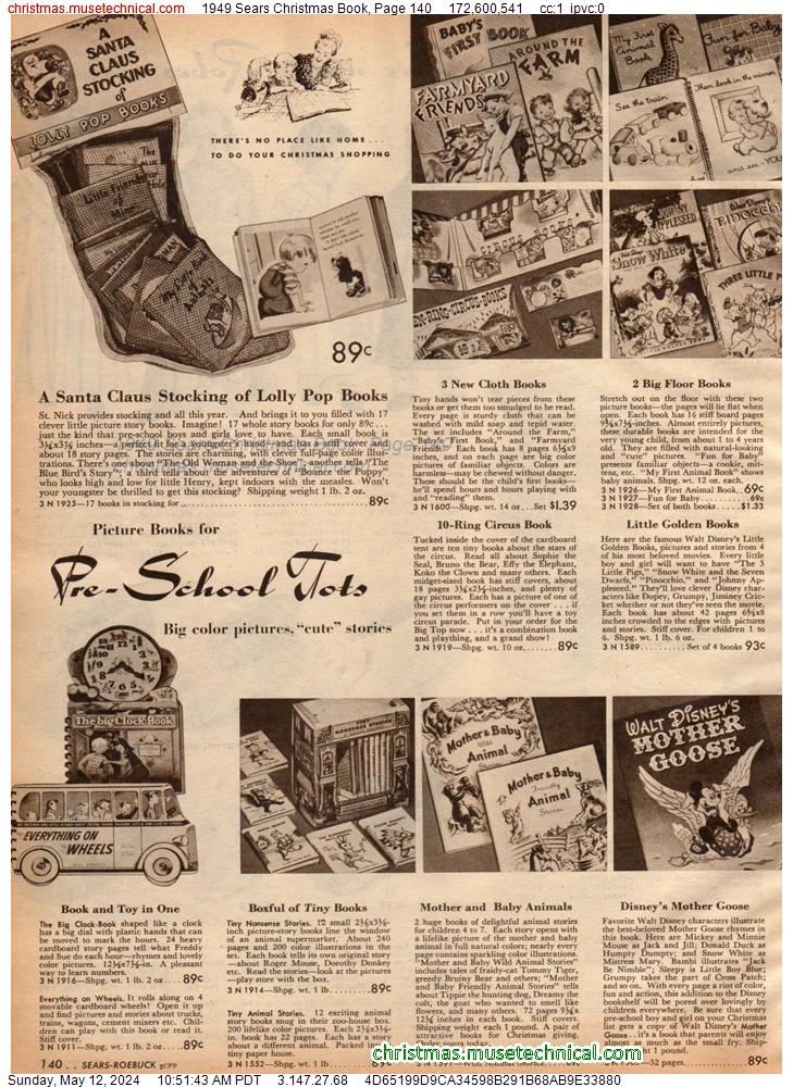 1949 Sears Christmas Book, Page 140