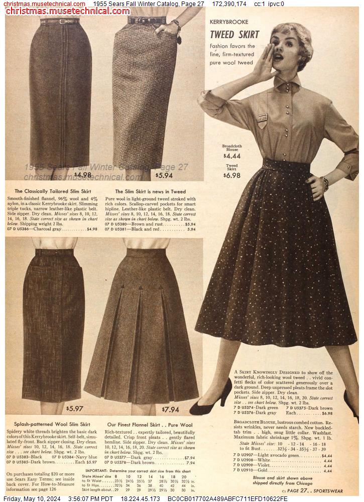 1955 Sears Fall Winter Catalog, Page 27