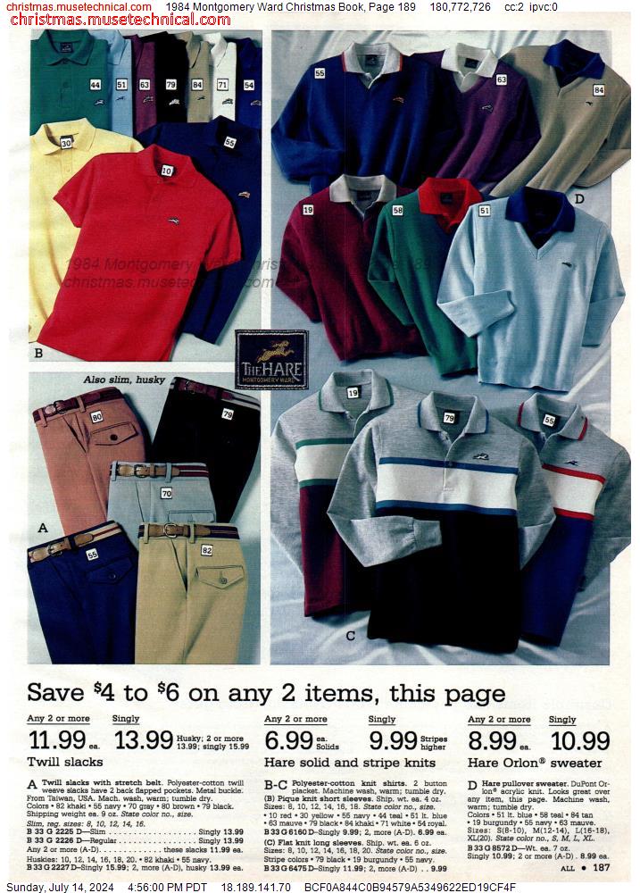 1984 Montgomery Ward Christmas Book, Page 189