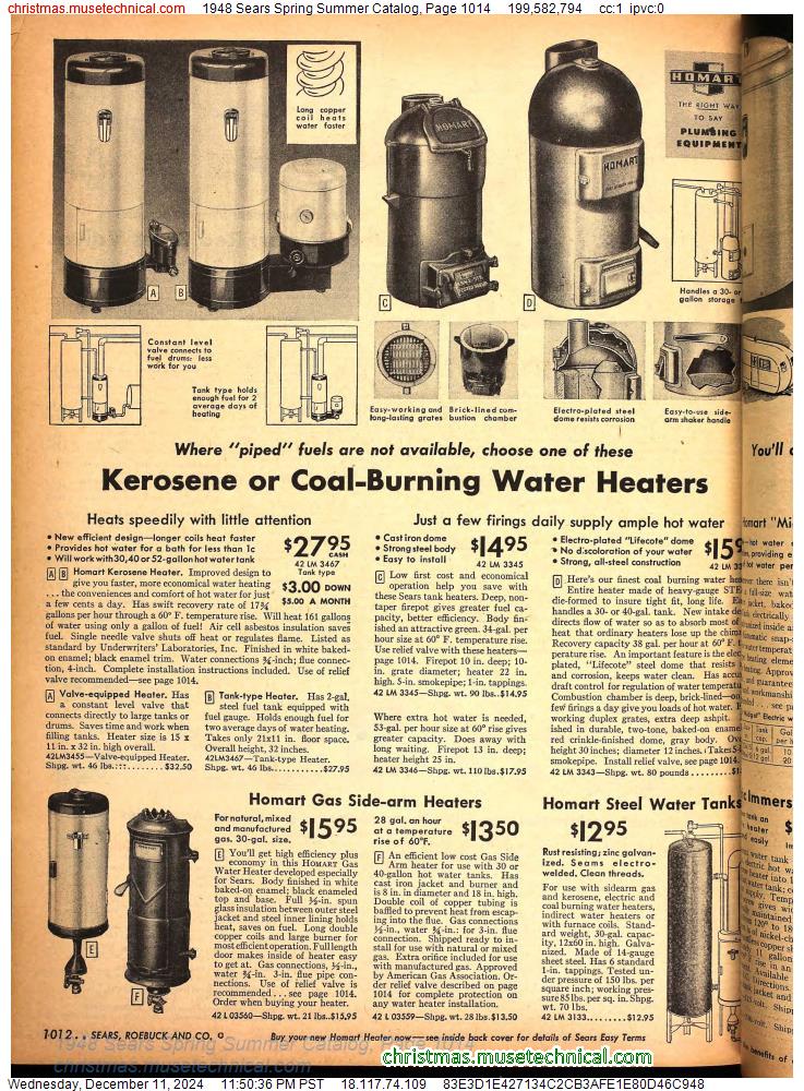 1948 Sears Spring Summer Catalog, Page 1014