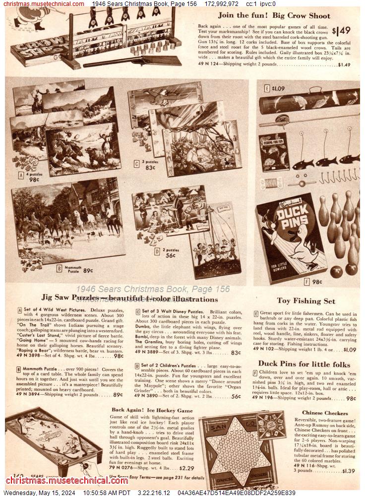 1946 Sears Christmas Book, Page 156