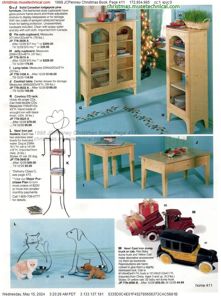 1998 JCPenney Christmas Book, Page 411