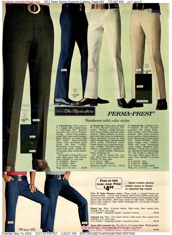 1971 Sears Spring Summer Catalog, Page 290