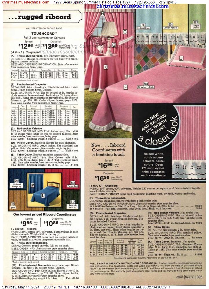 1977 Sears Spring Summer Catalog, Page 1397