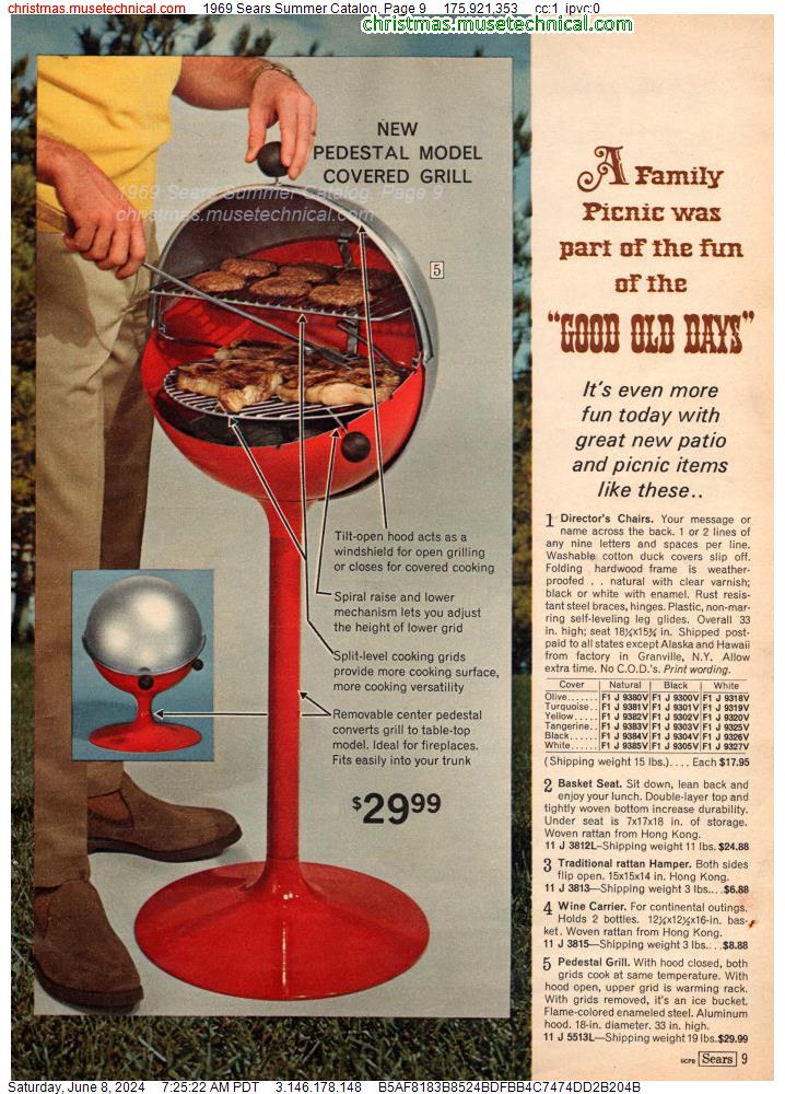 1969 Sears Summer Catalog, Page 9
