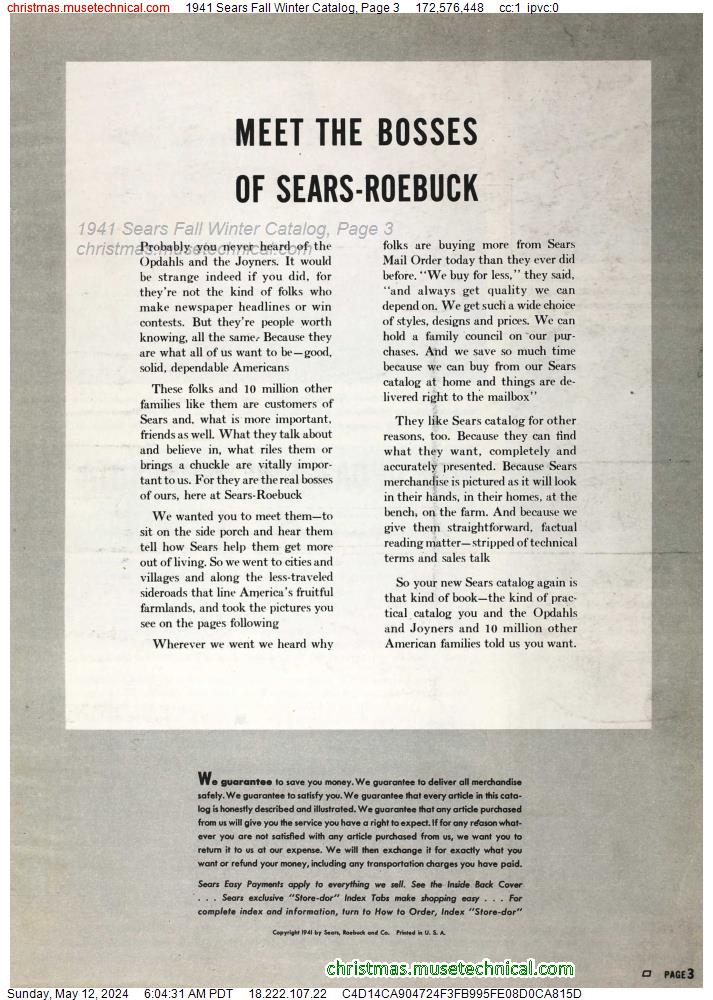 1941 Sears Fall Winter Catalog, Page 3