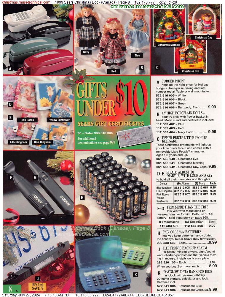 1999 Sears Christmas Book (Canada), Page 8