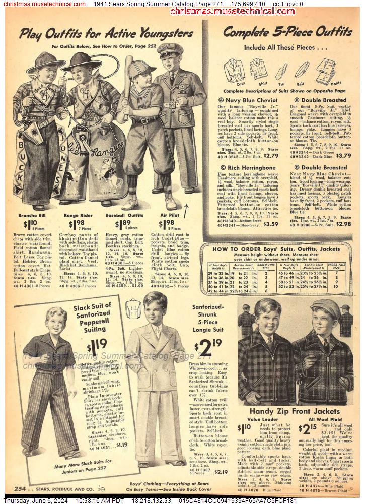 1941 Sears Spring Summer Catalog, Page 271