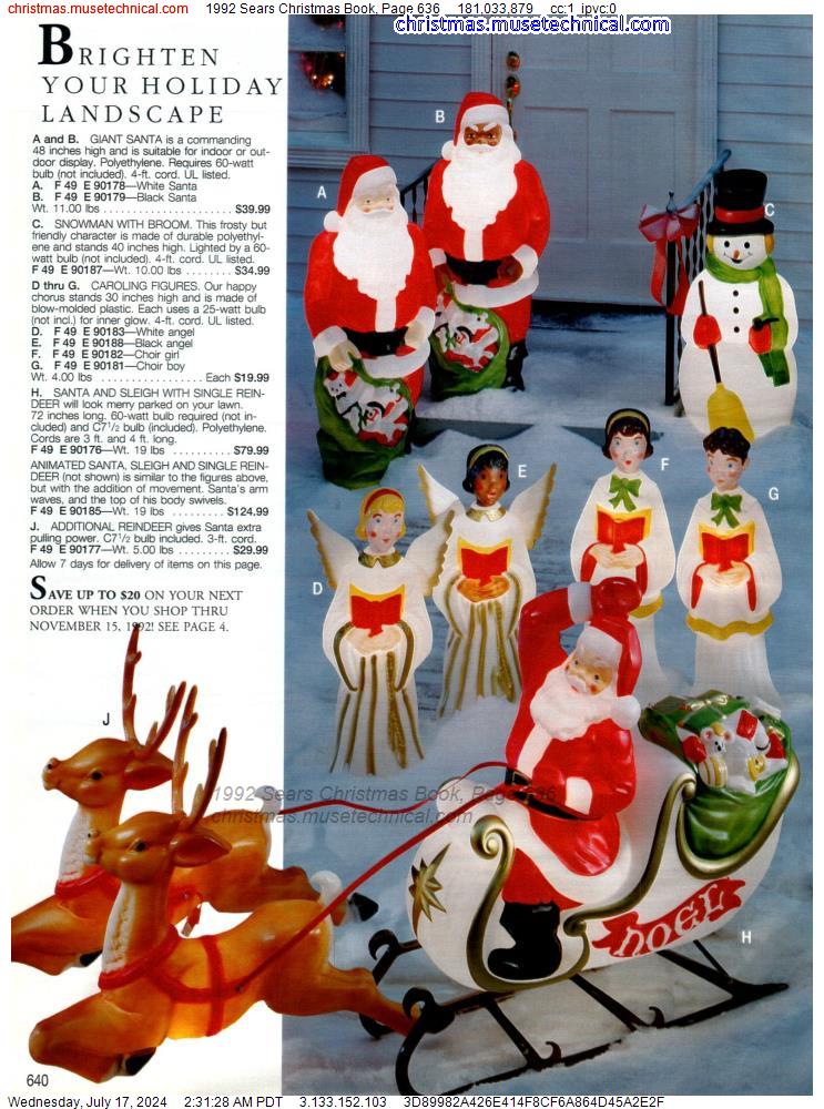 1992 Sears Christmas Book, Page 636