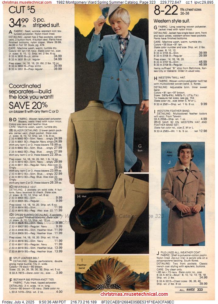 1982 Montgomery Ward Spring Summer Catalog, Page 323