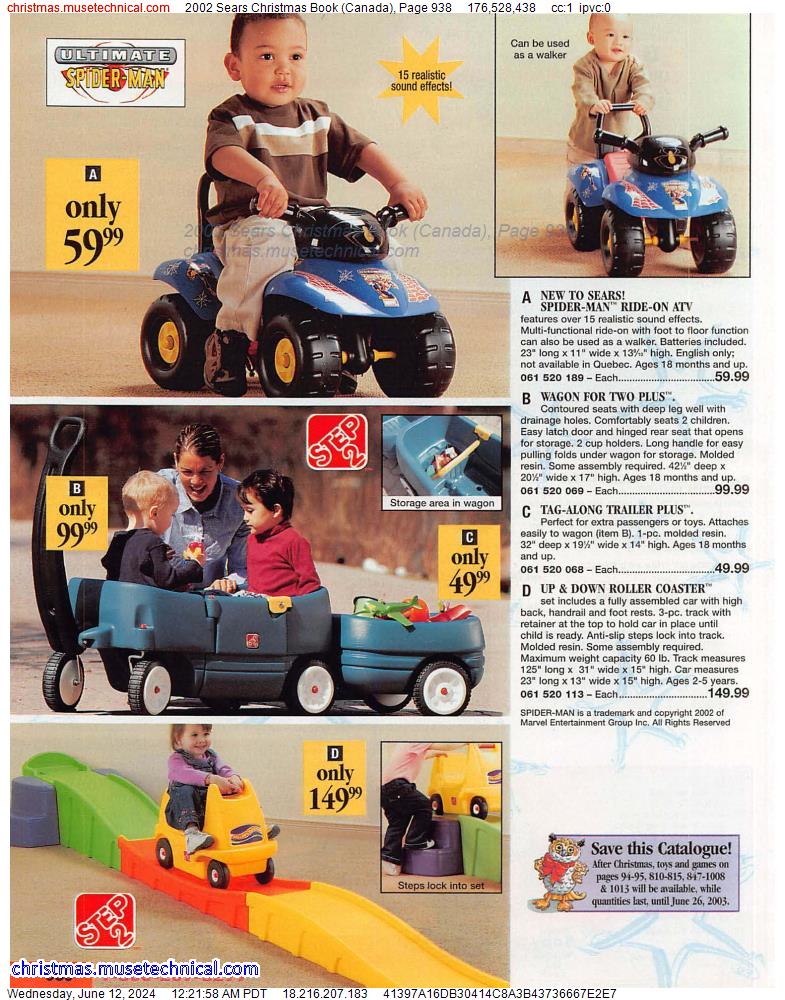 2002 Sears Christmas Book (Canada), Page 938