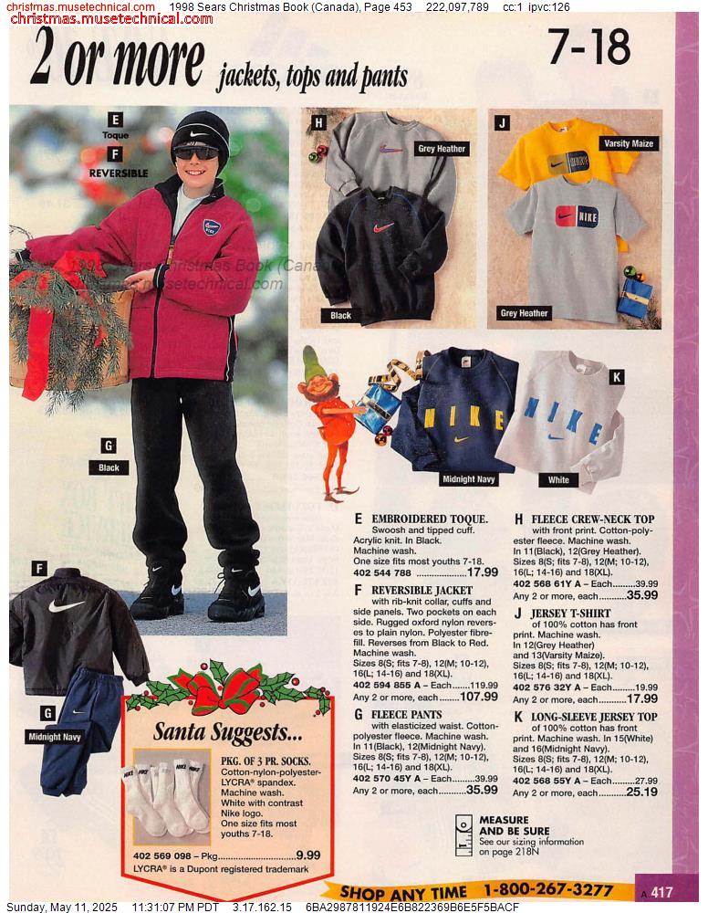 1998 Sears Christmas Book (Canada), Page 453