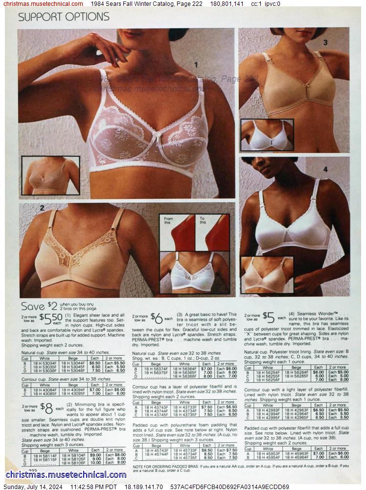 1984 Sears Fall Winter Catalog, Page 222