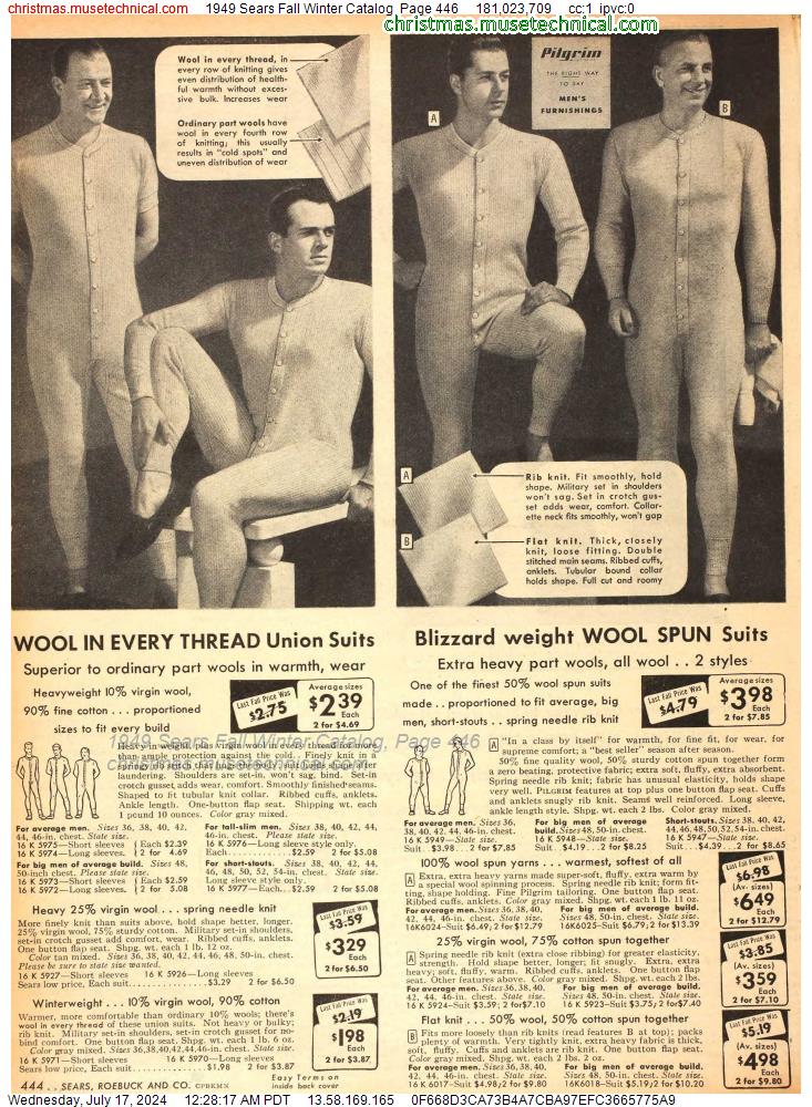 1949 Sears Fall Winter Catalog, Page 446